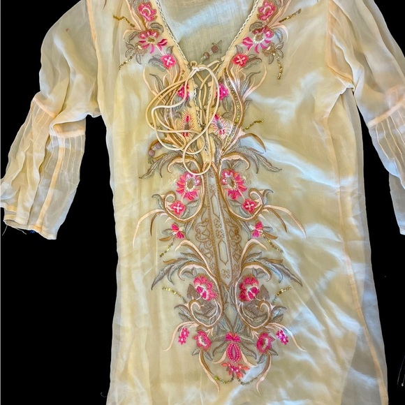 Embroider Dress Made In French size 1 - Picture 4 of 9